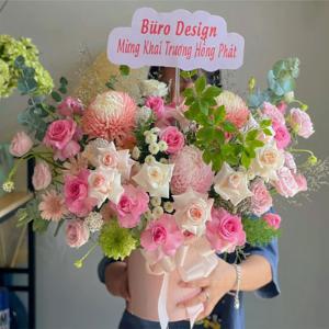 Giỏ hoa tươi chúc mừng TH005