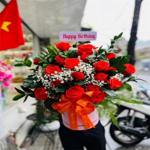 Giỏ hoa tươi chúc mừng TH008