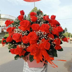 Giỏ hoa tươi chúc mừng TH010