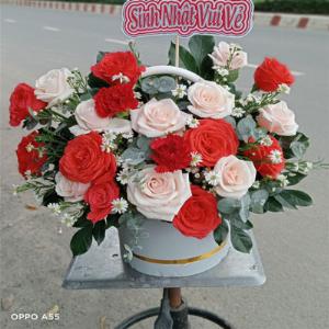 Giỏ hoa tươi chúc mừng TH012