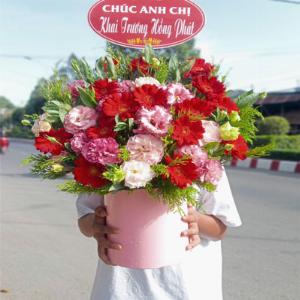 Giỏ hoa tươi chúc mừng TH025