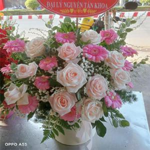 Giỏ hoa tươi chúc mừng TH028
