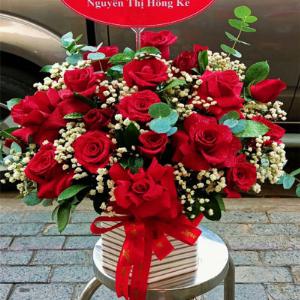 Giỏ hoa tươi chúc mừng TH031
