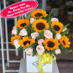 Giỏ hoa chúc mừng HCM202001