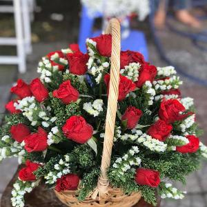 Giỏ hoa chúc mừng HCM202013