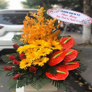 Giỏ hoa chúc mừng HCM202015