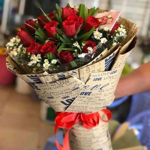 Bó hoa tươi chúc mừng HTB202008