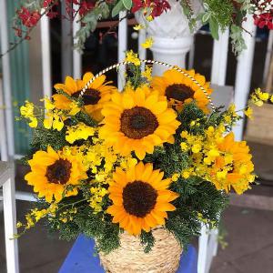 Giỏ hoa tươi chúc mừng HCM202028