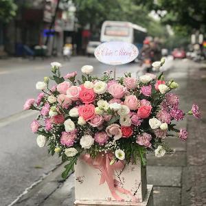Giỏ hoa tươi chúc mừng HCM202080